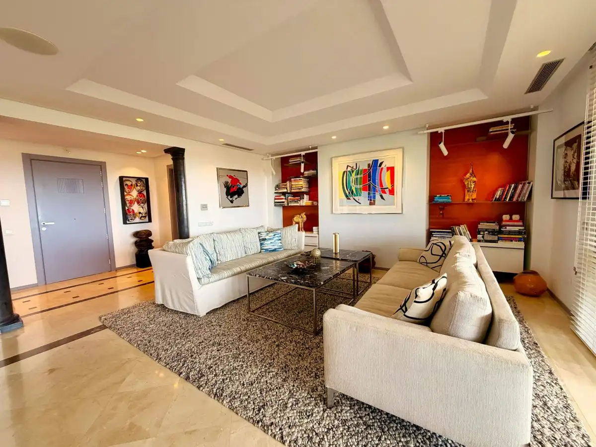 Living room of Attic for sale in Marbella  with Air Conditioner, Terrace and Storage room