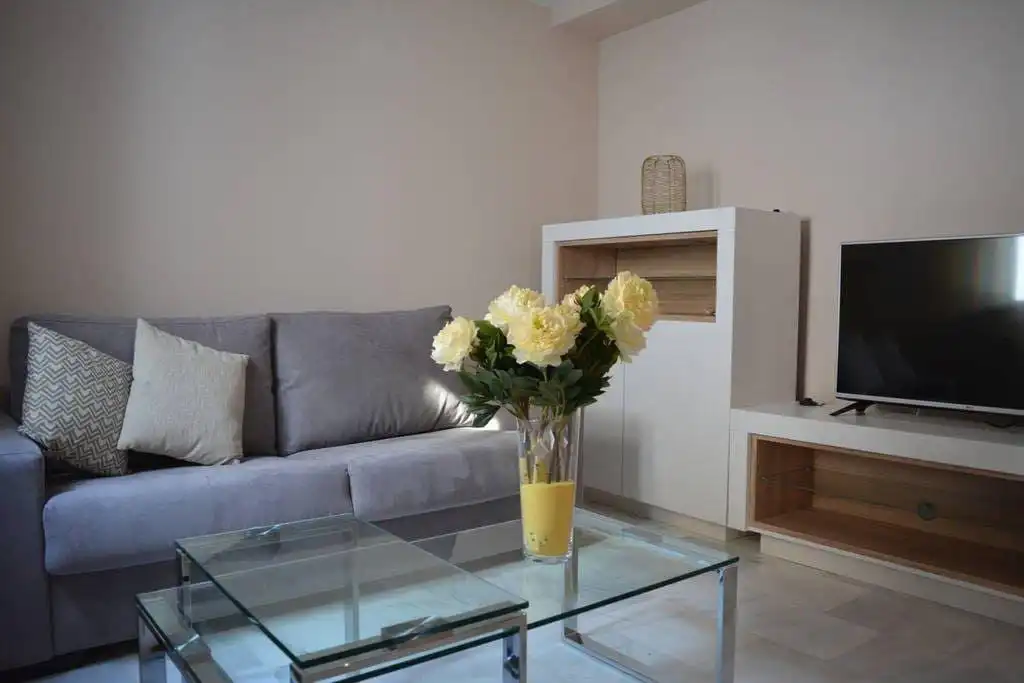 Sala d'estar de Apartament de lloguer en Sevilla amb Aire condicionat, Calefacció i Moblat