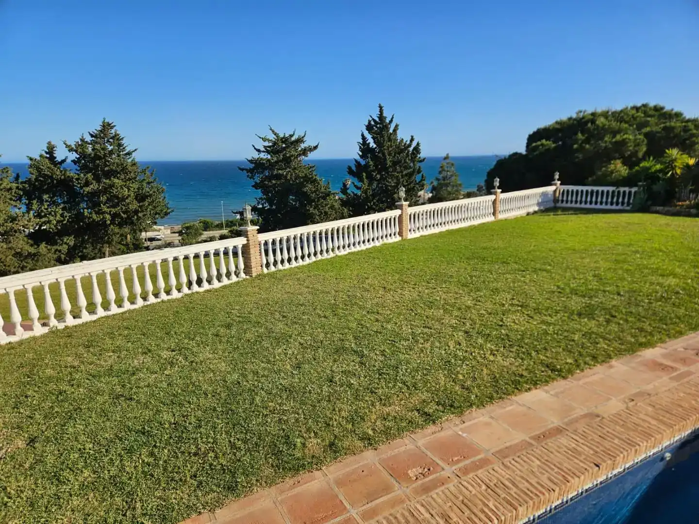 Garten von Wohnung zur Miete in Mijas mit Klimaanlage, Privatgarten und Parkett