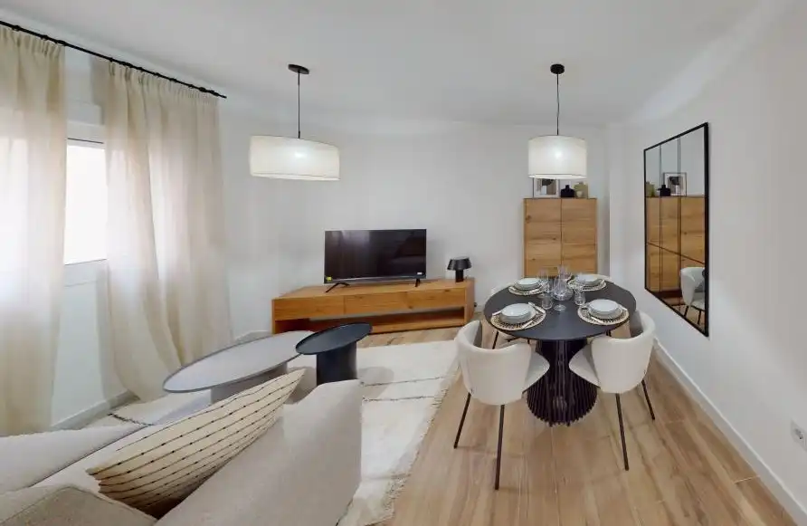 Wohnzimmer von Wohnung zum Verkauf in Málaga mit Klimaanlage, Heizung und Möbliert