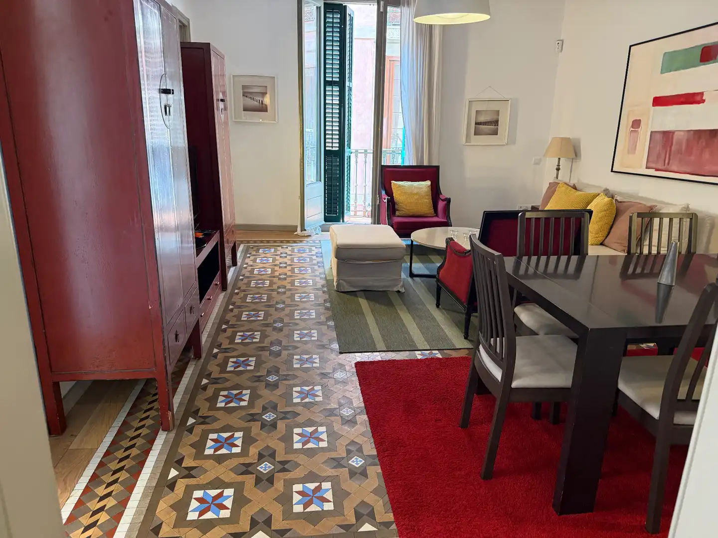 Sala de estar de Piso en venta en Barcelona con Aire acondicionado, Calefacción y Parquet