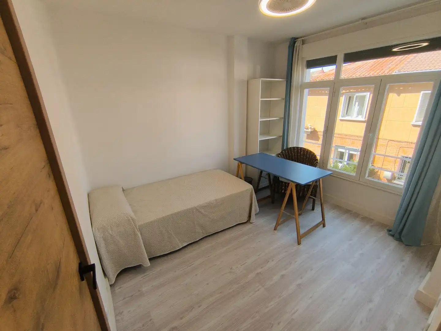 Schlafzimmer von Wohnung zur Miete in Palencia mit Heizung, Parkett und Terrasse