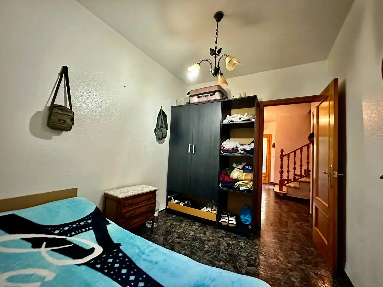 Schlafzimmer von Einfamilien-Reihenhaus zum Verkauf in El Ejido mit Klimaanlage, Heizung und Privatgarten