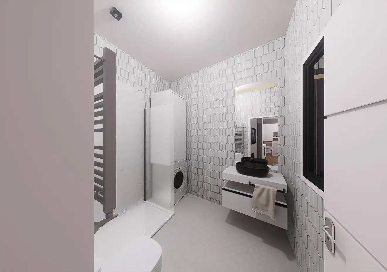Baño de Loft en venta en Cangas  con Calefacción, Terraza y Amueblado