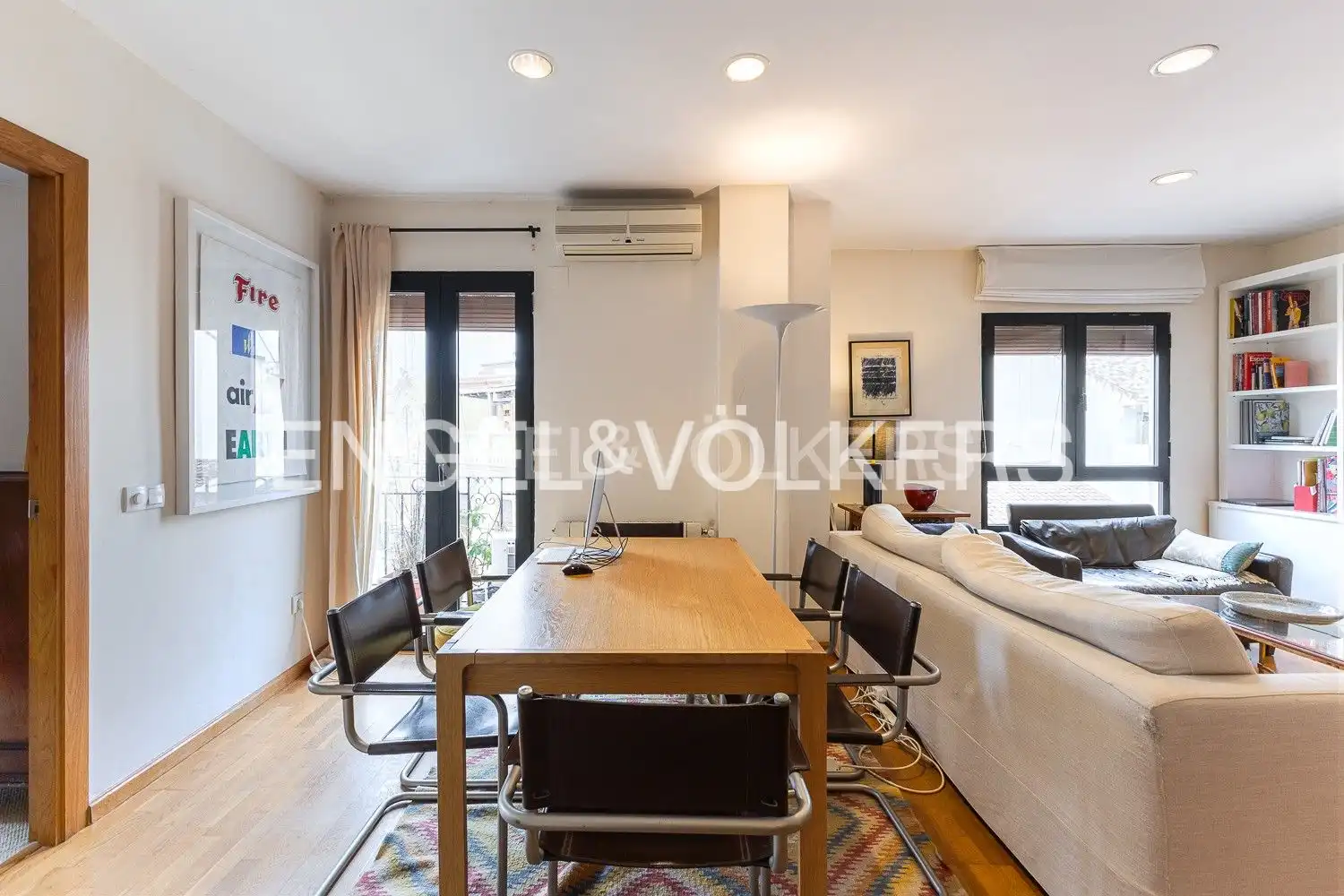 Dining room of Flat for sale in Valencia  with Air Conditioner, Heating and Parquet flooring