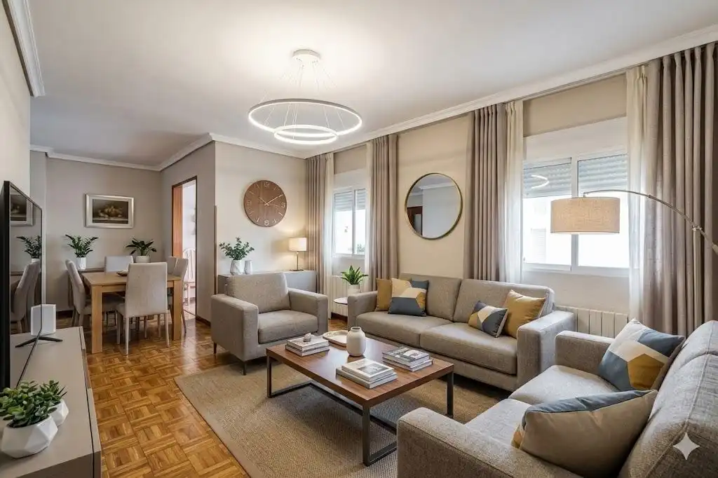 Living room of Flat for sale in Madrid  with Heating