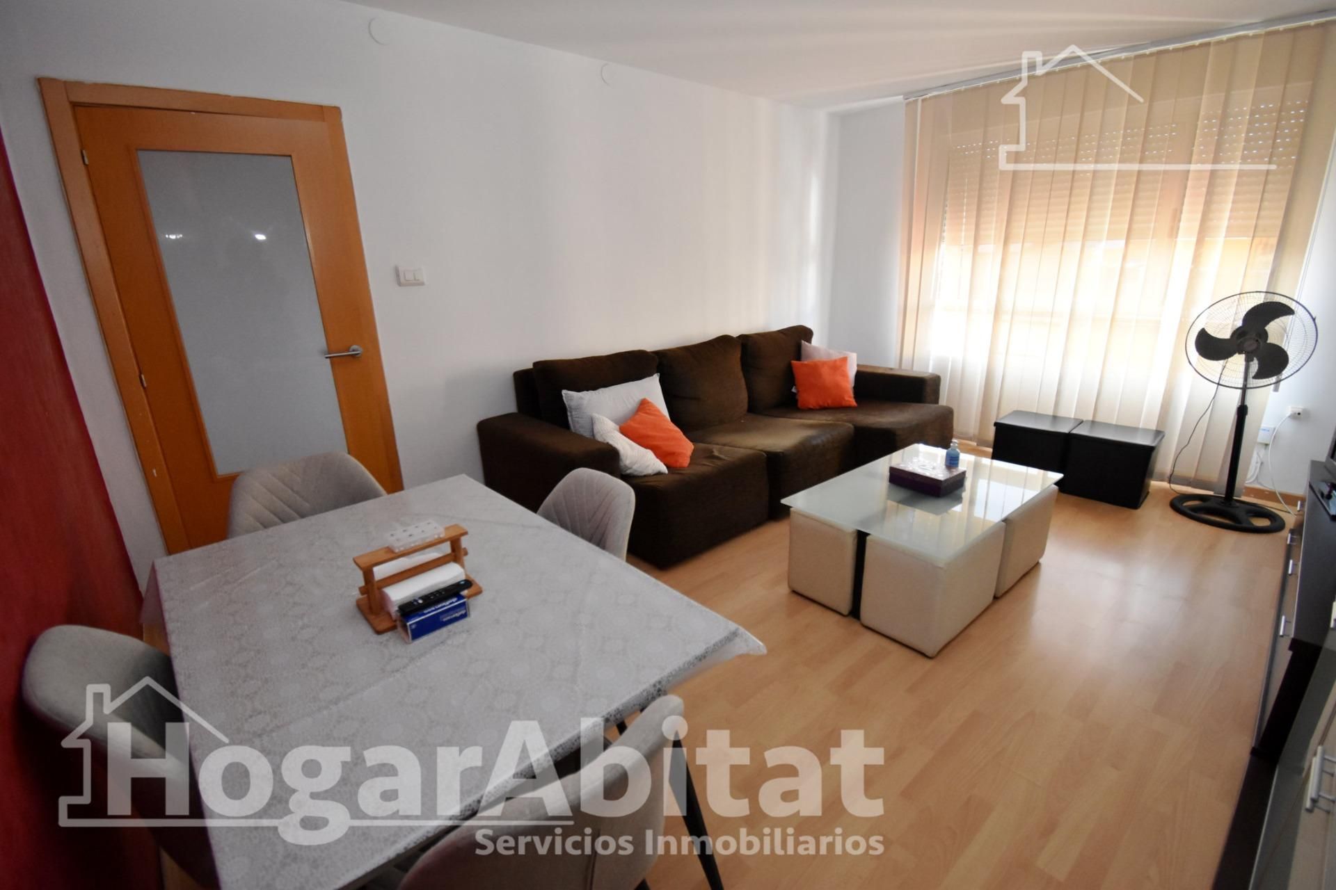 Sala d'estar de Pis en venda en Burriana / Borriana amb Aire condicionat, Terrassa i Traster