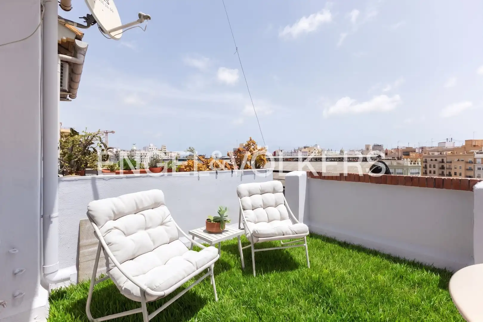 Terraza de Piso de alquiler en Valencia con Aire acondicionado, Calefacción y Terraza