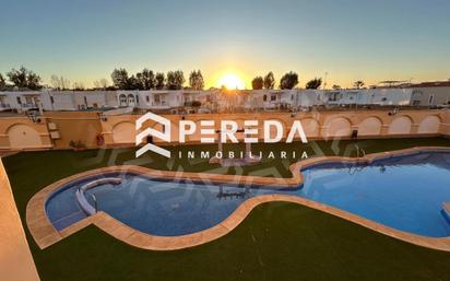 Swimming pool of Apartment for sale in Roquetas de Mar  with Air Conditioner, Private garden and Terrace
