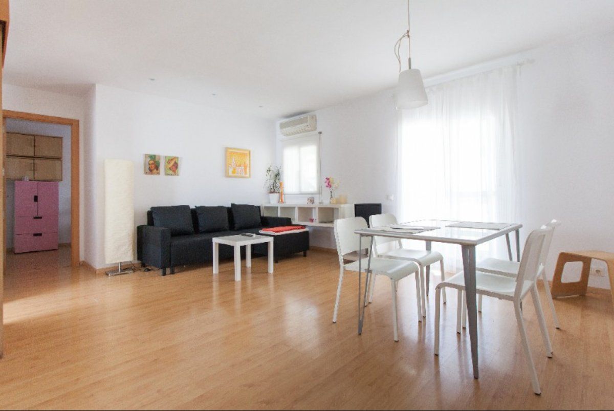 Sala de estar de Piso en venta en  Sevilla Capital con Aire acondicionado, Calefacción y Terraza