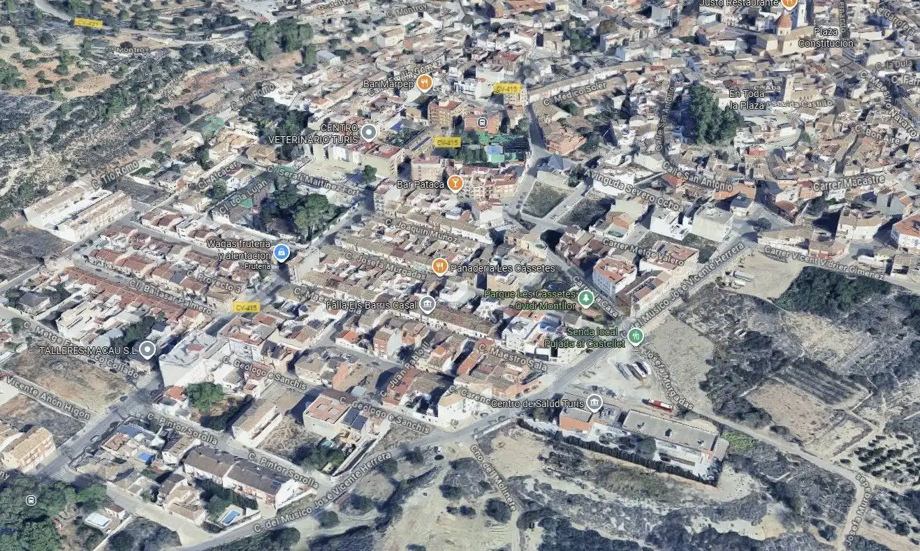 Vista exterior de Piso en venta en Turís