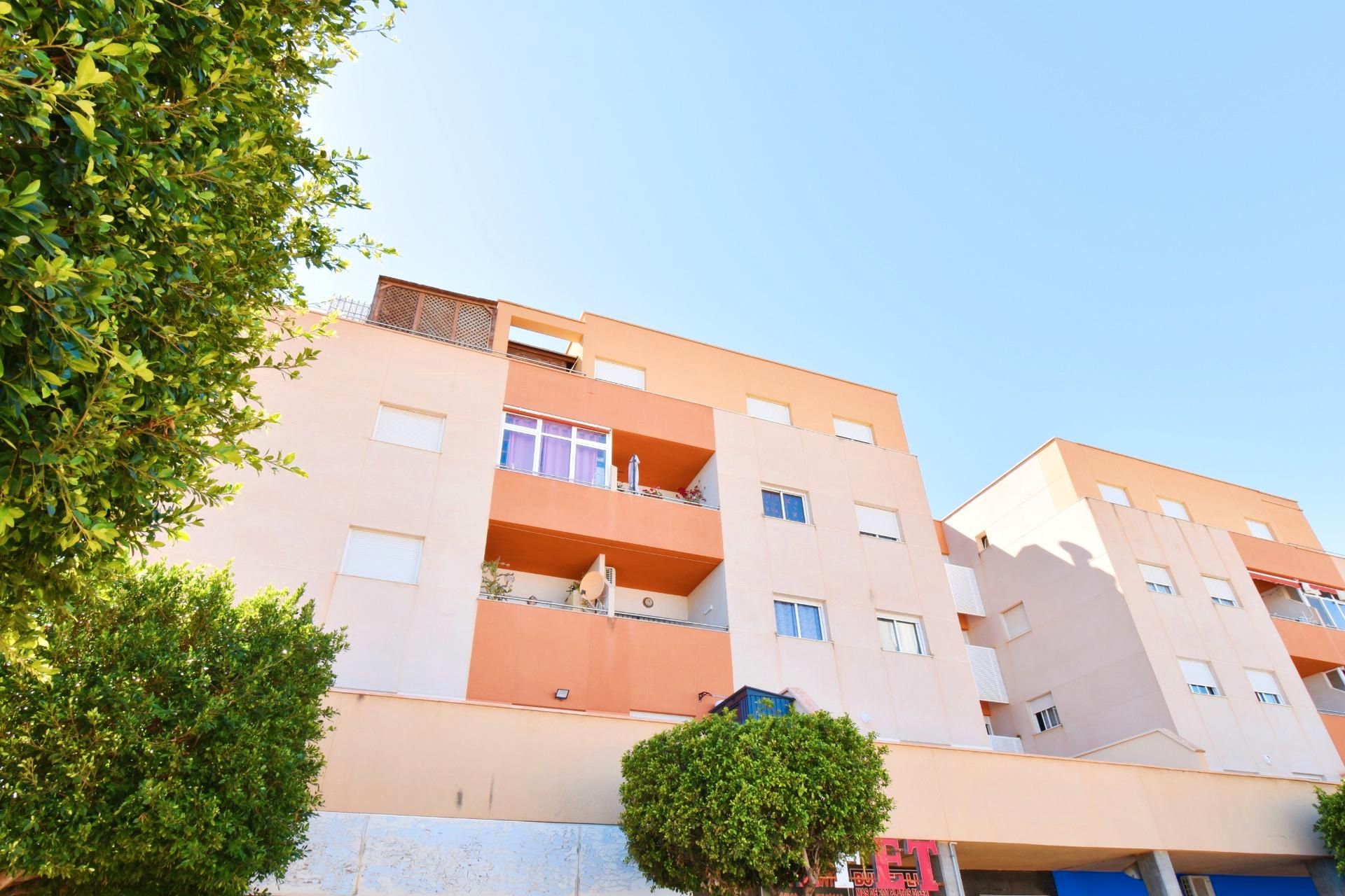 Vista exterior de Pis en venda en El Ejido amb Aire condicionat, Terrassa i Moblat
