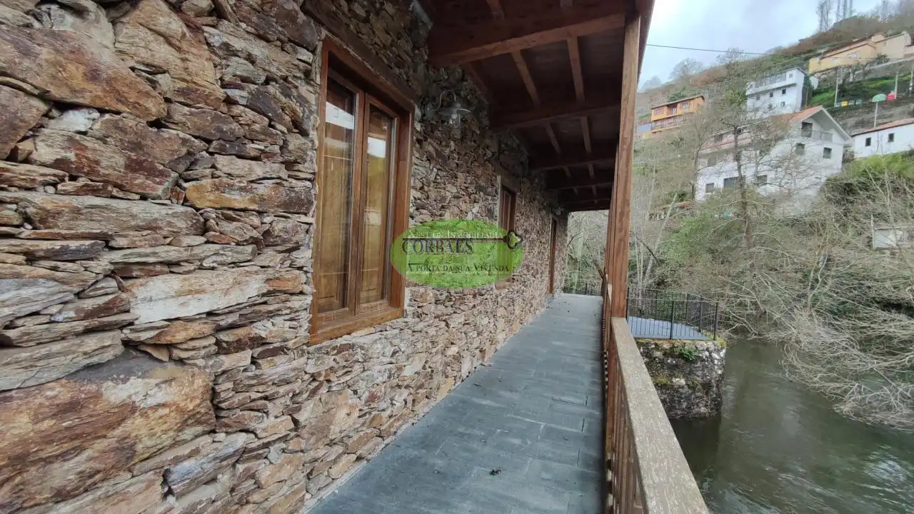 Terraza de Finca rústica en venta en A Peroxa  con Calefacción, Terraza y Amueblado