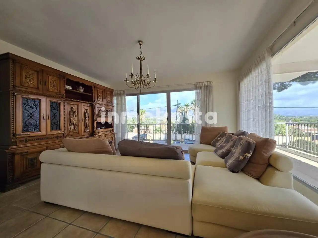 Living room of Houses for sale in L'Alfàs del Pi  with Air Conditioner, Heating and Private garden
