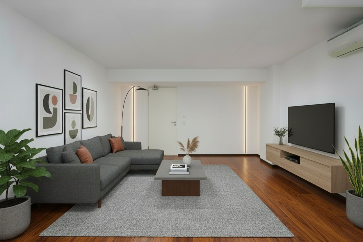 Sala d'estar de Pis en venda en L'Hospitalet de Llobregat amb Terrassa