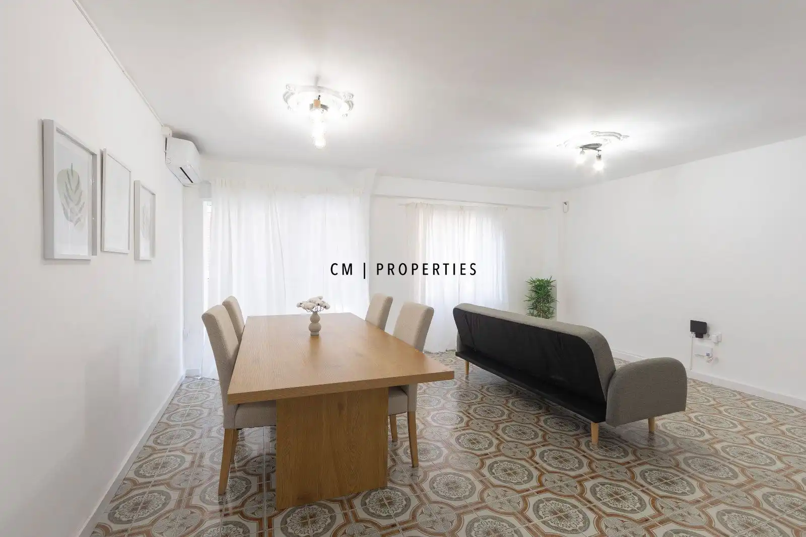 Esszimmer von Wohnung zur Miete in Valencia mit Klimaanlage, Heizung und Terrasse