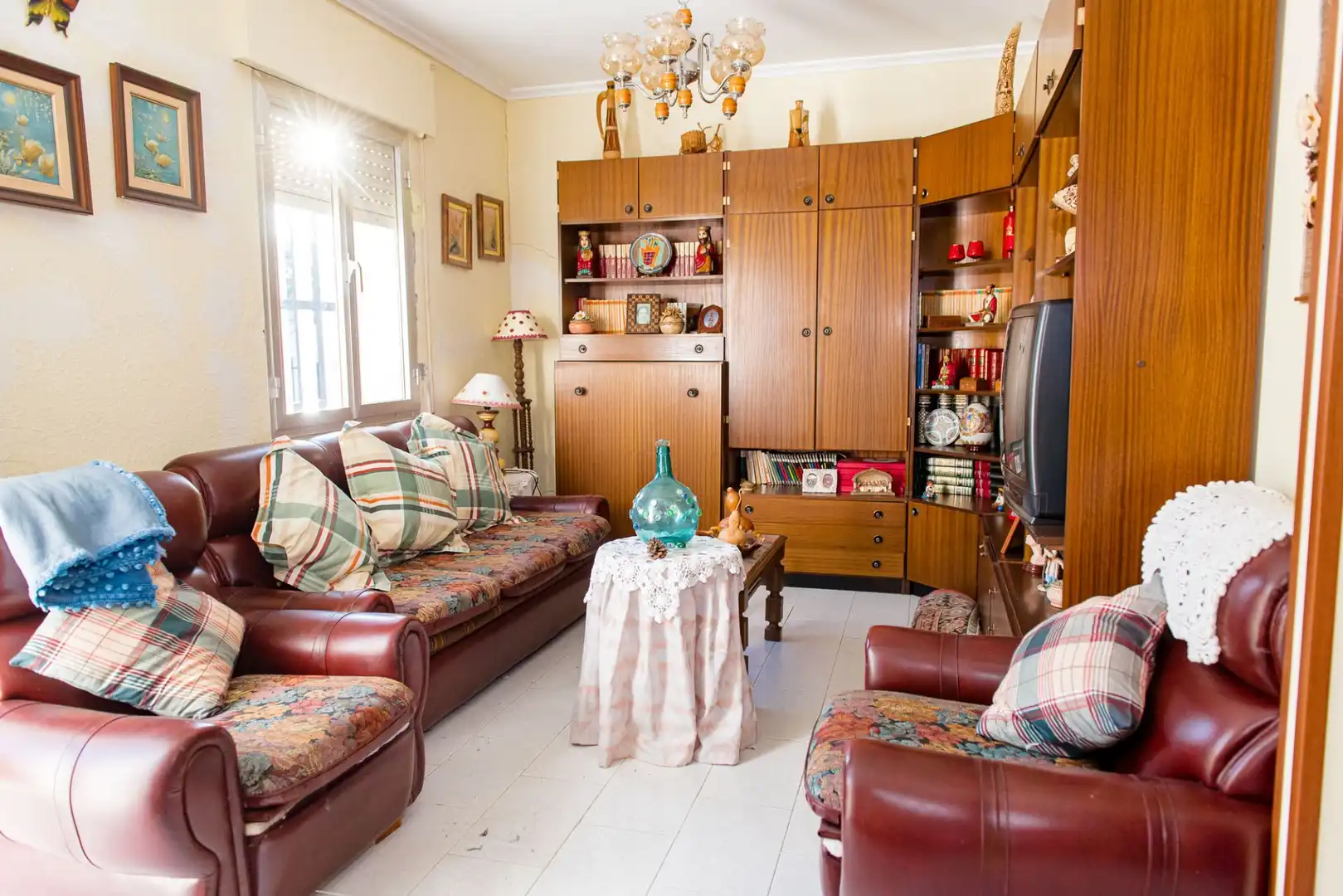 Living room of Houses for sale in Molinaseca  with Private garden and Furnished