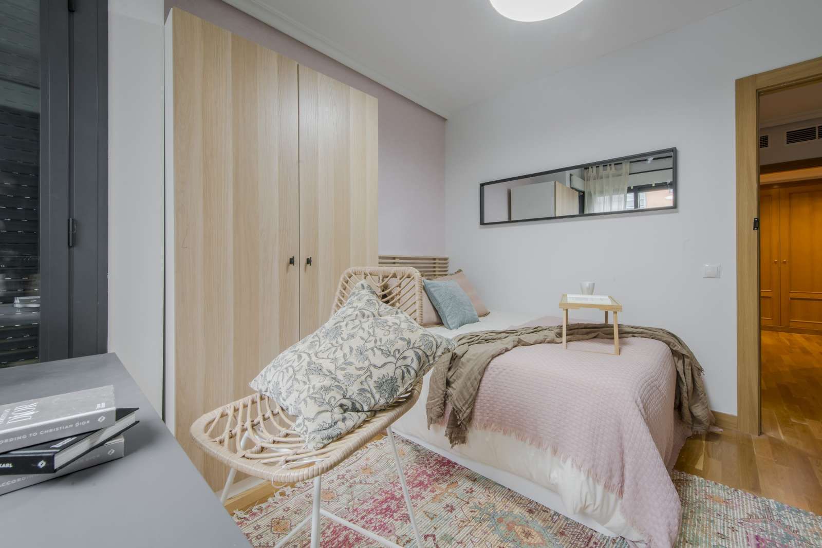 Bedroom of Flat to share in  Madrid Capital  with Air Conditioner, Terrace and Furnished