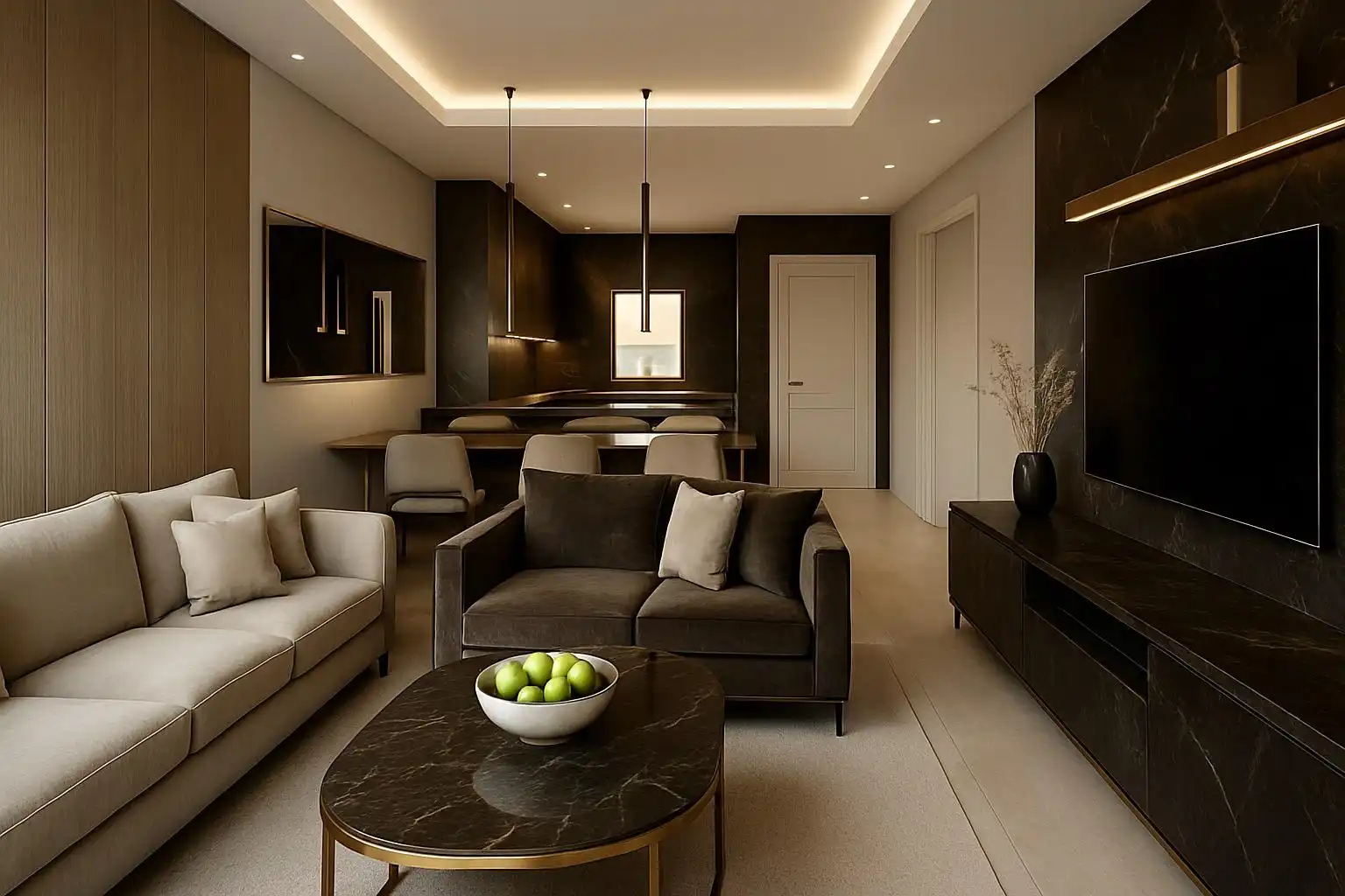 Wohnzimmer von Erdgeschoss zum Verkauf in Piélagos mit Heizung, Privatgarten und Terrasse