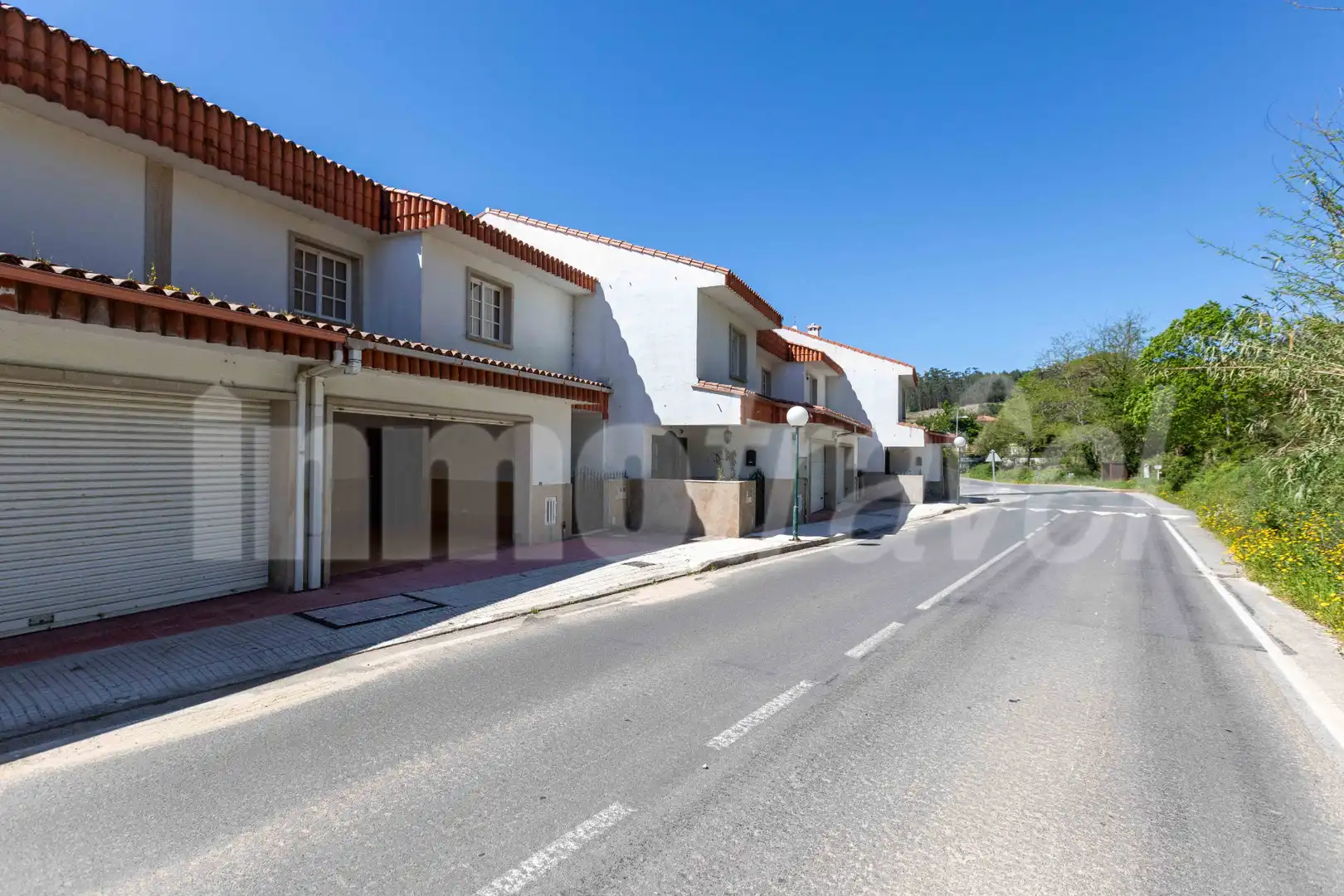 Vista exterior de Casa adosada de lloguer en Sanxenxo amb Jardí privat, Terrassa i Moblat