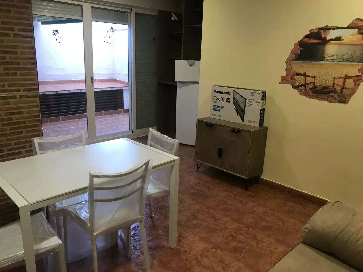 Cuina de Apartament de lloguer en Ciudad Real amb Moblat