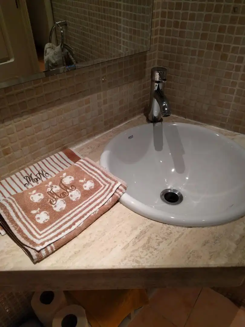 Baño de Apartamento de alquiler en Madrid con Aire acondicionado, Amueblado y Lavadora