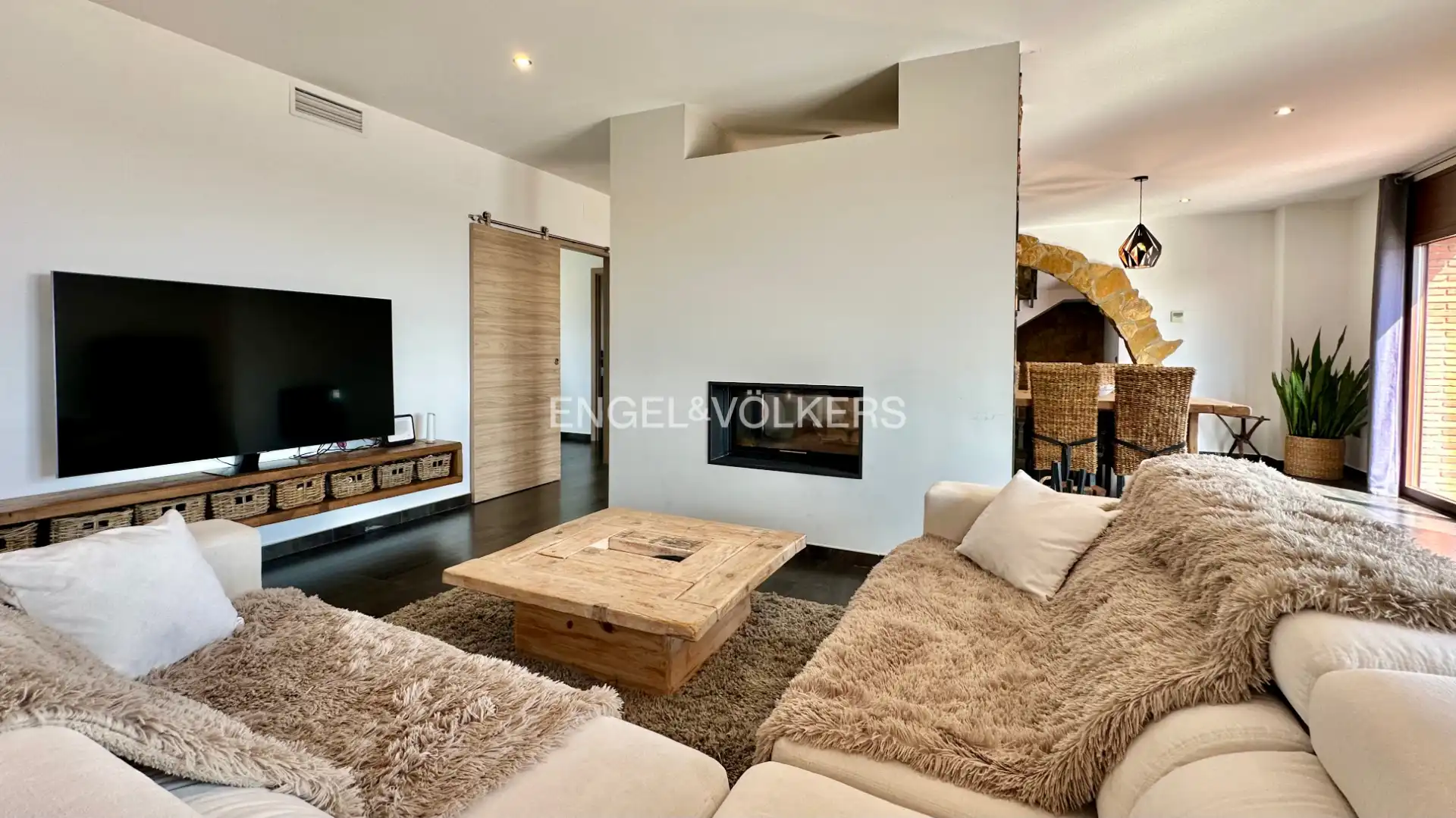 Living room of Houses for sale in Vilanova d'Escornalbou  with Air Conditioner, Heating and Private garden
