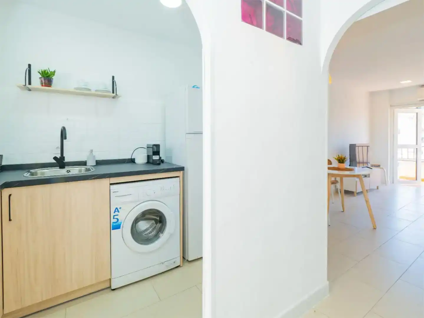 Küche von Wohnung zur Miete in Fuengirola mit Klimaanlage, Möbliert und Balkon