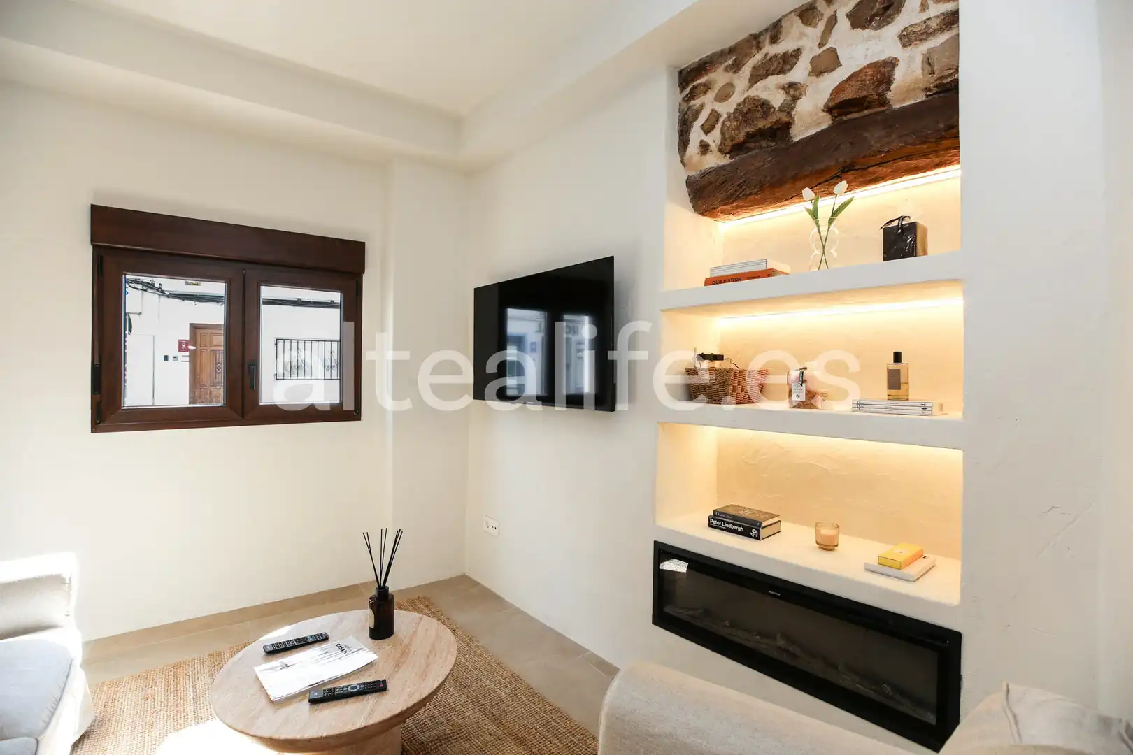 Sala de estar de Casa adosada en venta en Altea con Aire acondicionado