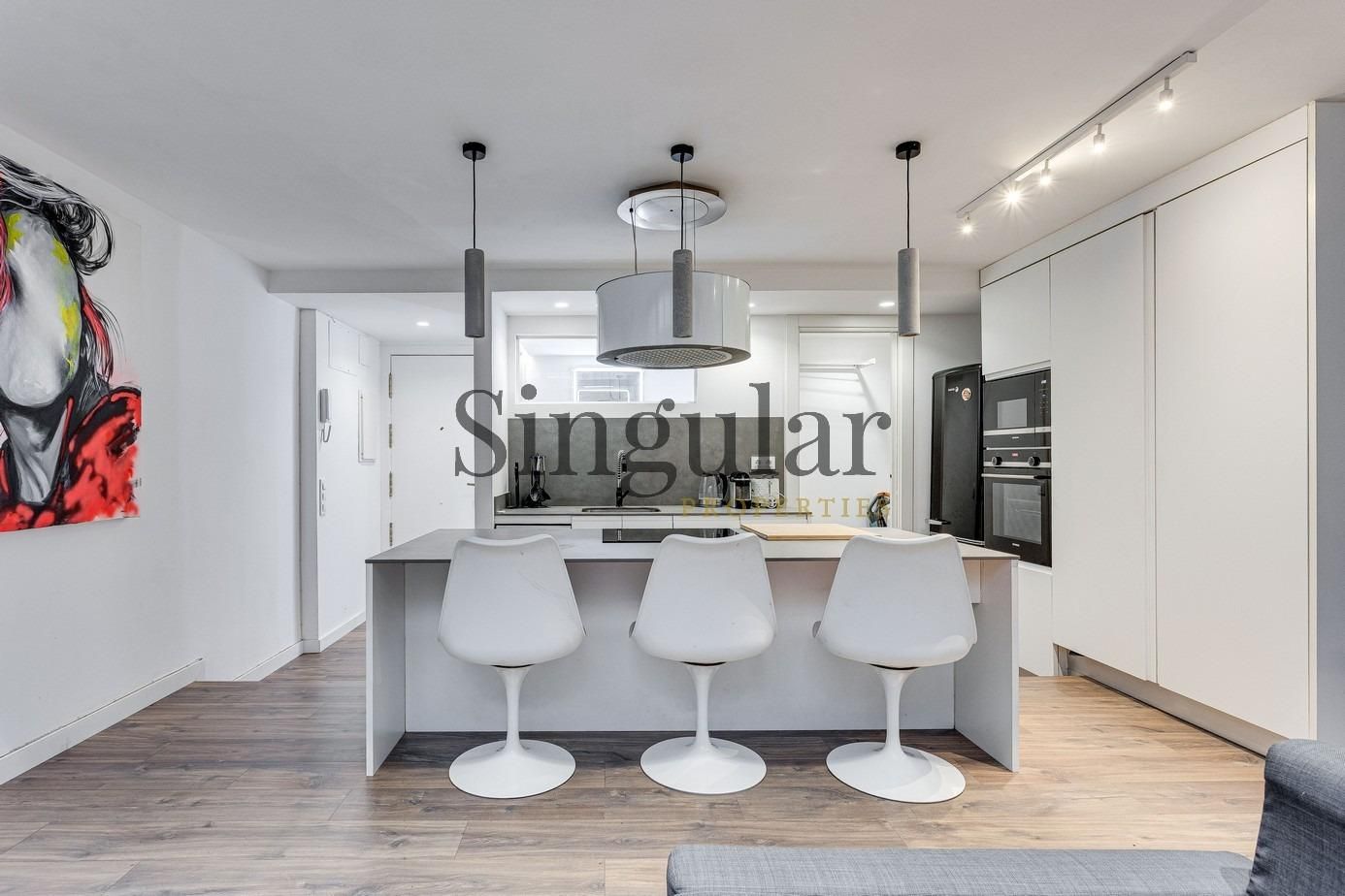 Kitchen of Flat for sale in  Barcelona Capital  with Air Conditioner