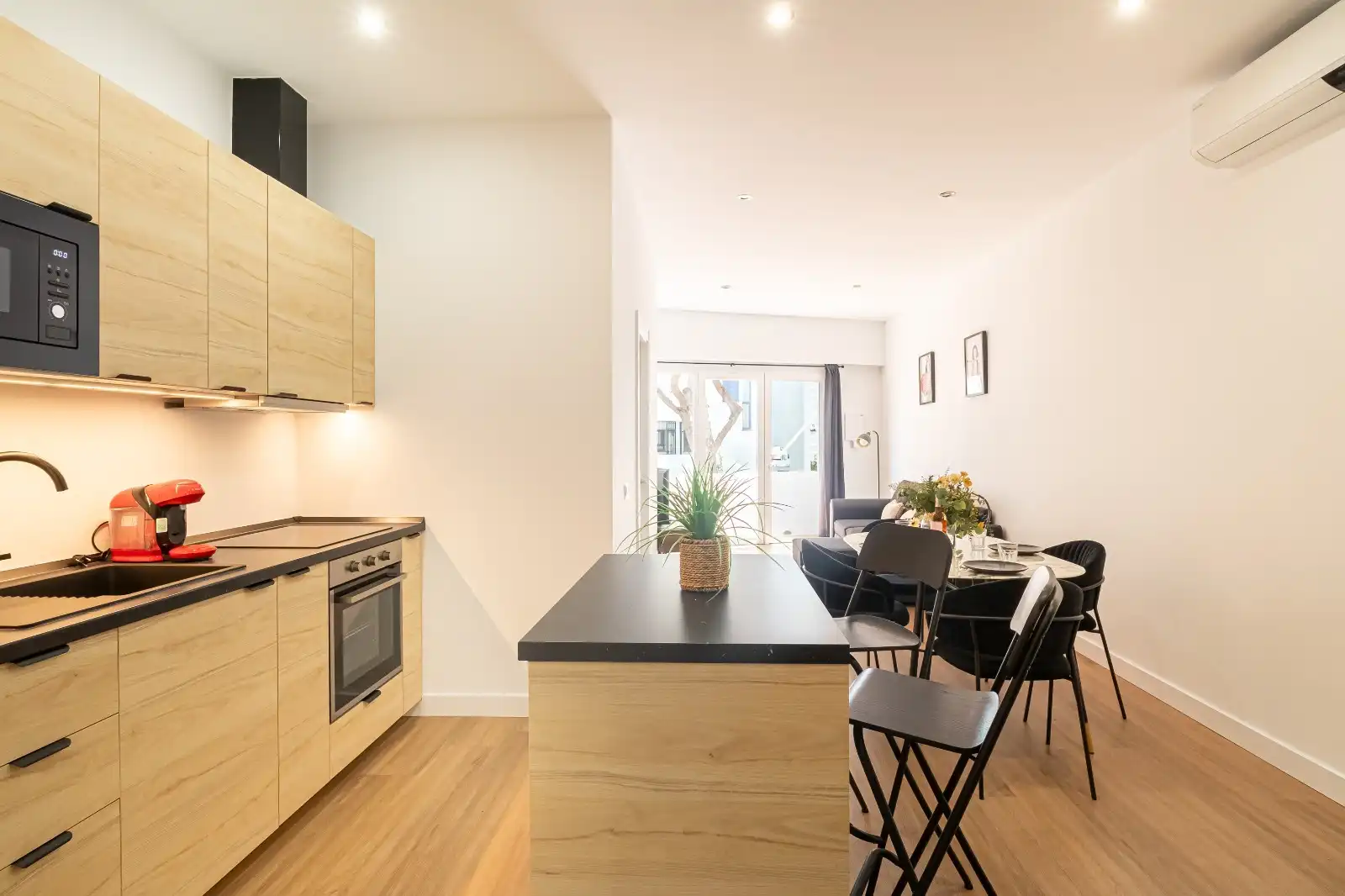 Kitchen of Apartments for sale in Mijas  with Air Conditioner, Terrace and Furnished