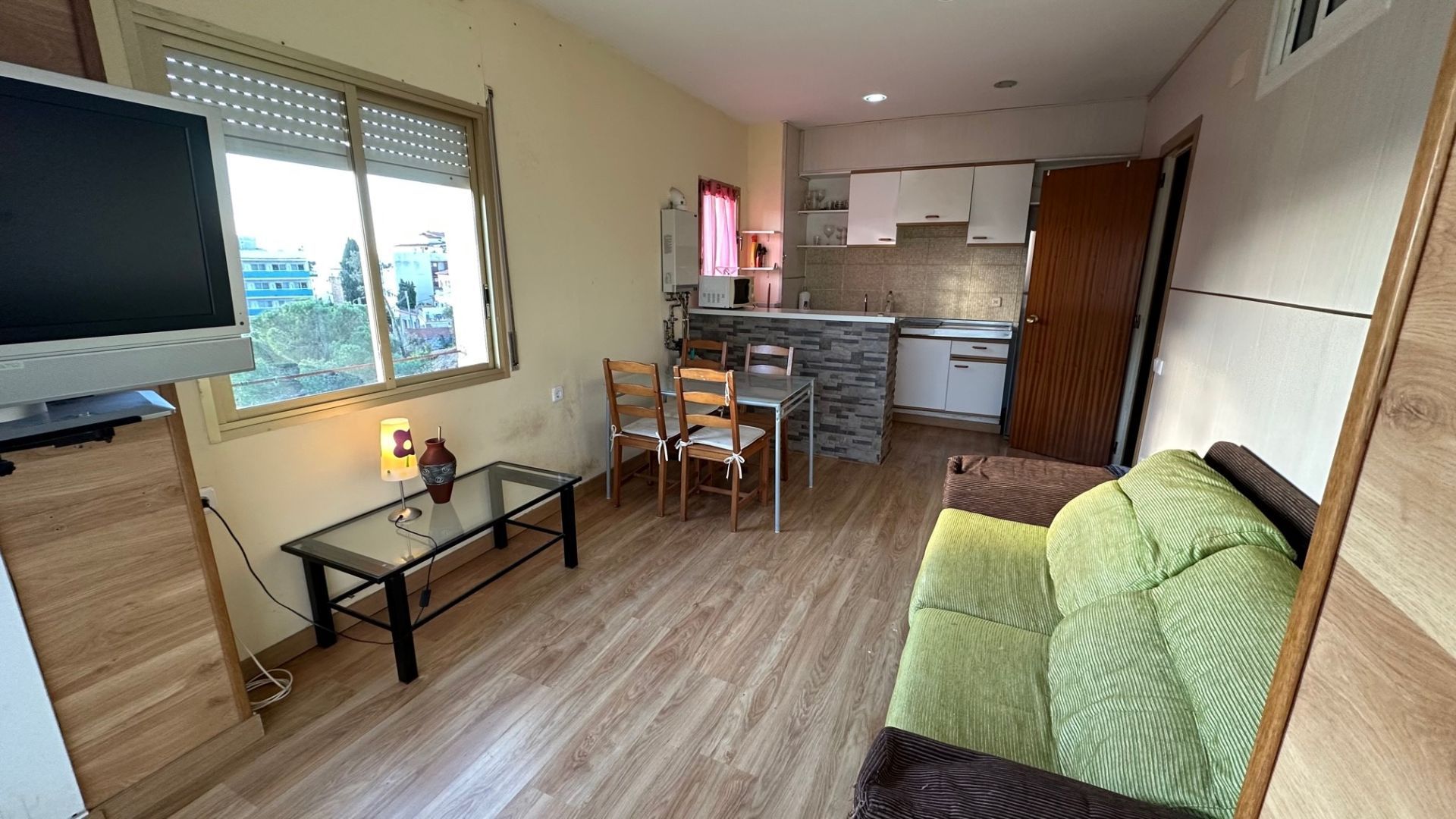 Sala d'estar de Apartament en venda en Lloret de Mar amb Calefacció, Moblat i Piscina comunitària