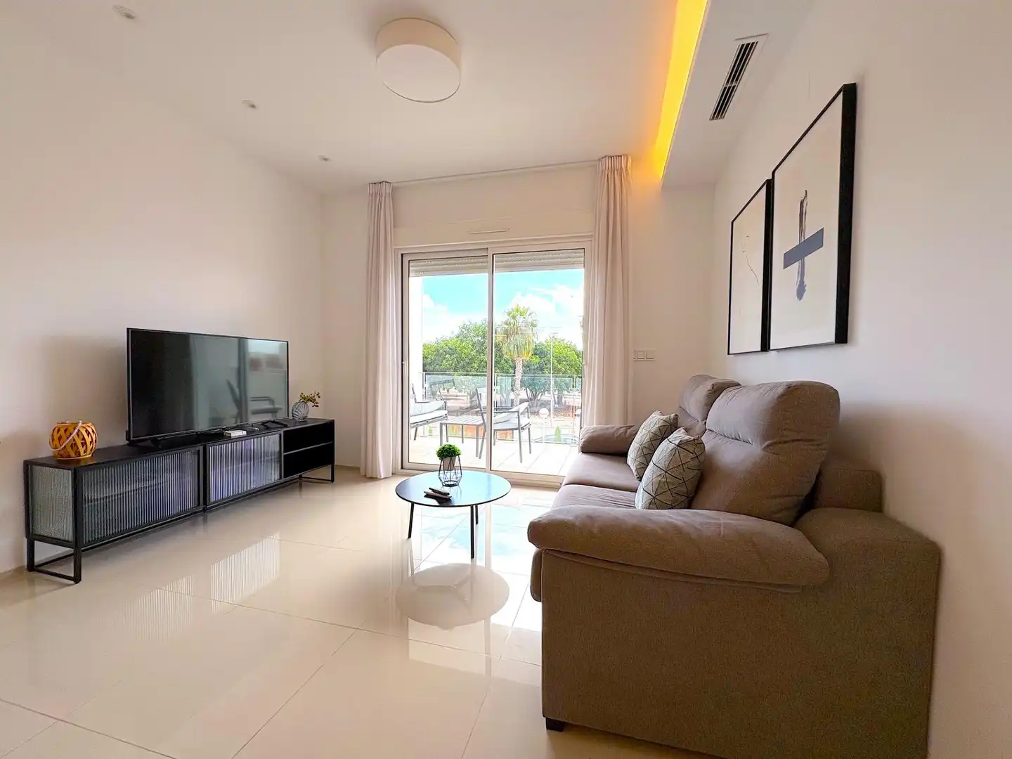Sala de estar de Apartamento en venta en Rojales con Aire acondicionado, Jardín privado y Terraza