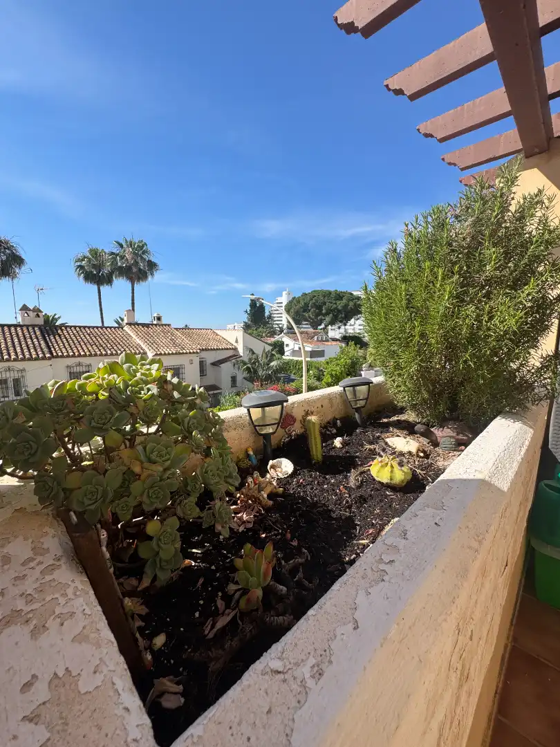 Jardín de Piso de alquiler en Benalmádena con Aire acondicionado, Calefacción y Terraza