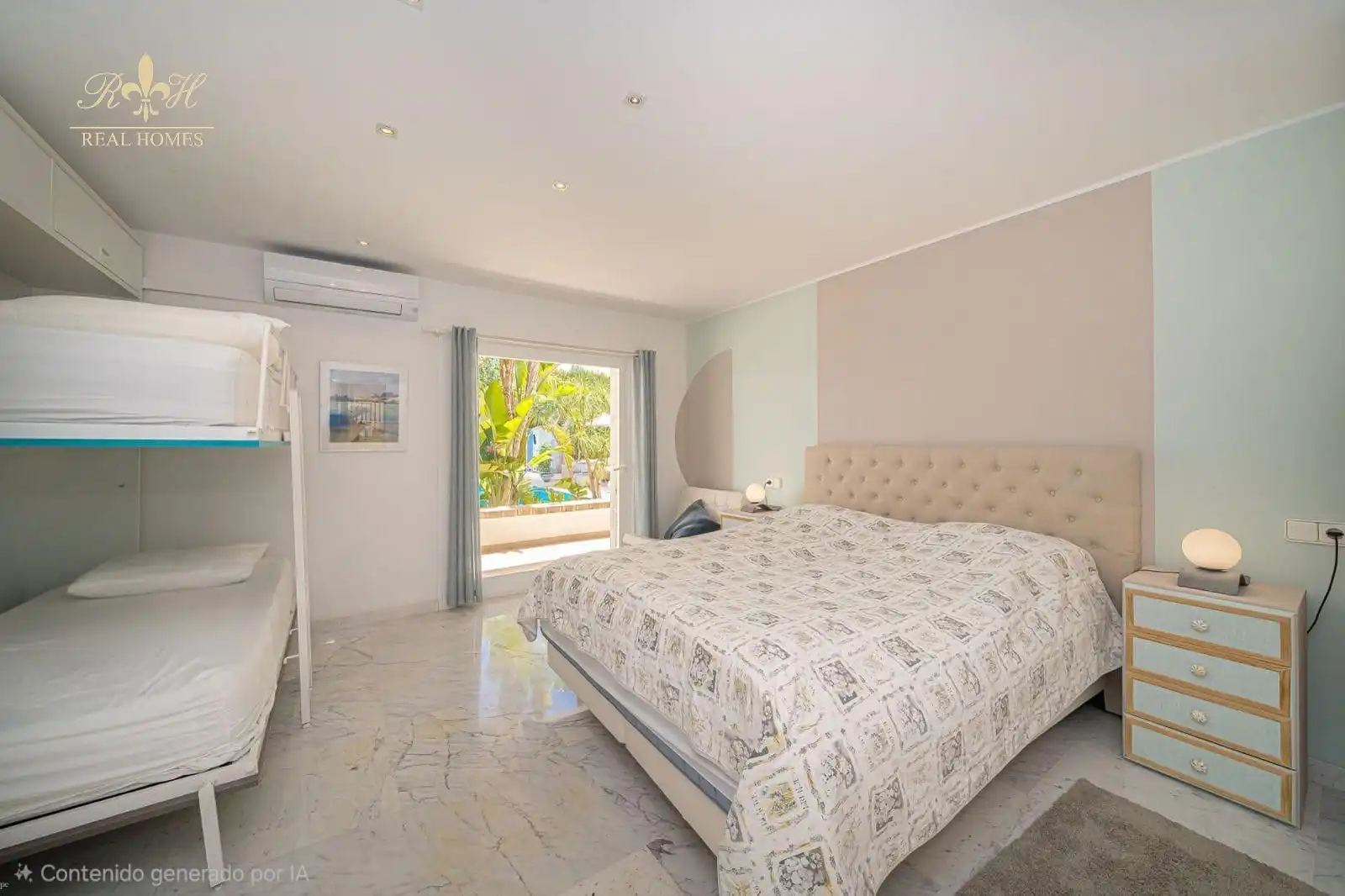 Bedroom of Houses for sale in L'Alfàs del Pi  with Air Conditioner, Terrace and Swimming Pool