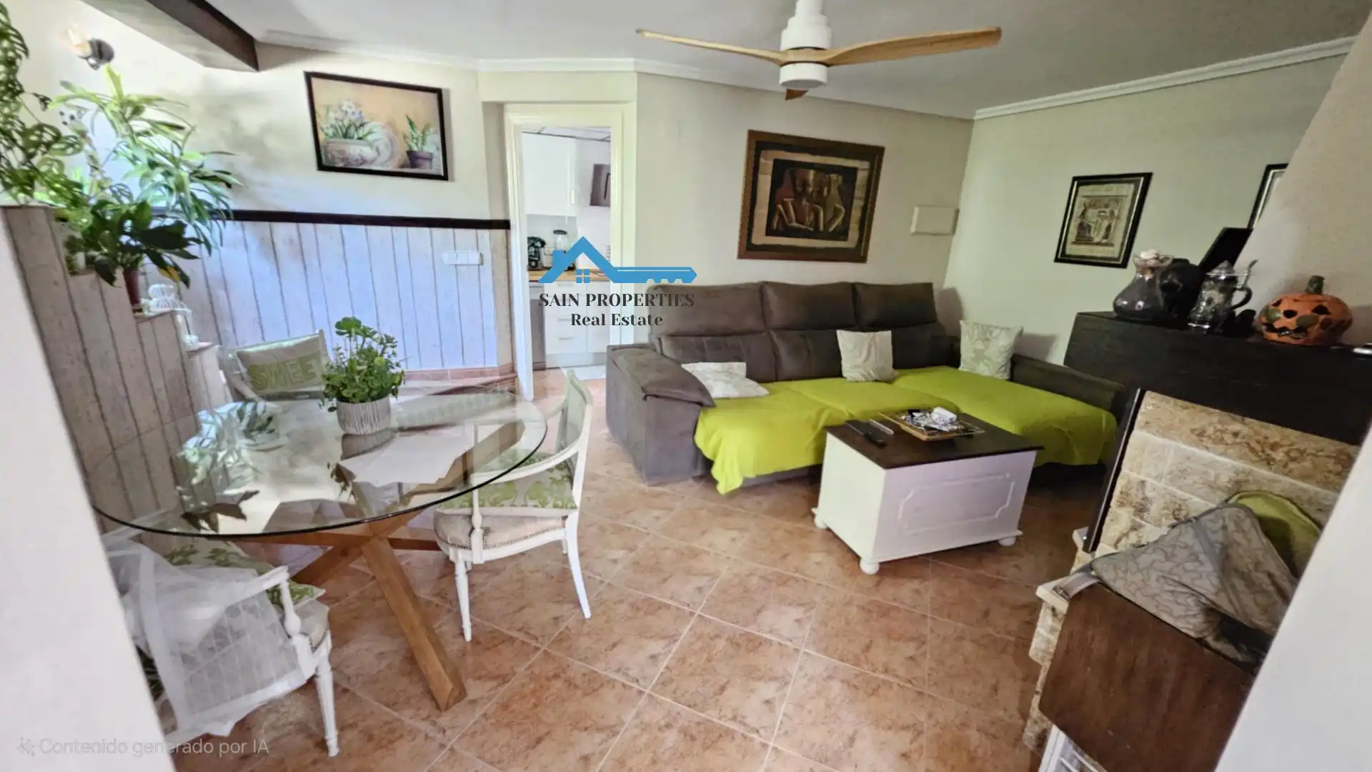 Sala d'estar de Casa o xalet en venda en La Nucia amb Aire condicionat, Calefacció i Jardí privat