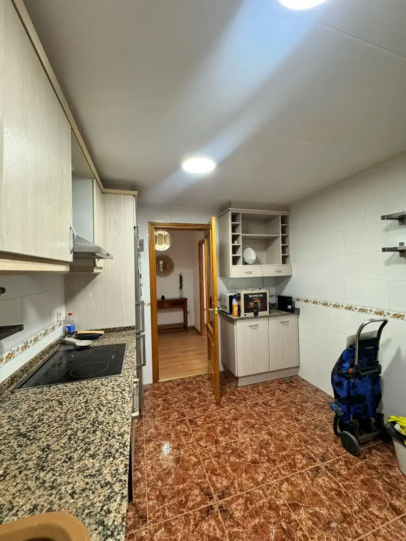 Cocina de Piso de alquiler en Valencia con Aire acondicionado, Calefacción y Parquet
