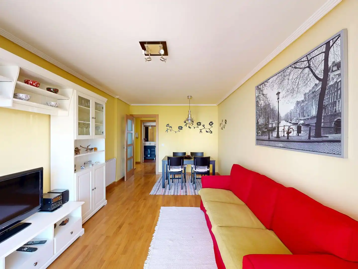 Living room of Flat for sale in Foz  with Heating, Terrace and Storage room