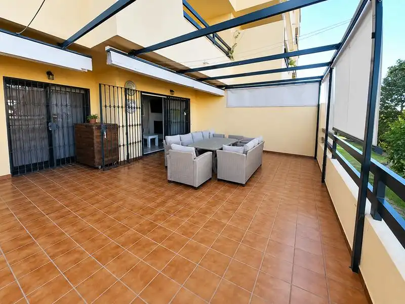 Terrace of Flat for sale in Estepona  with Air Conditioner, Heating and Private garden