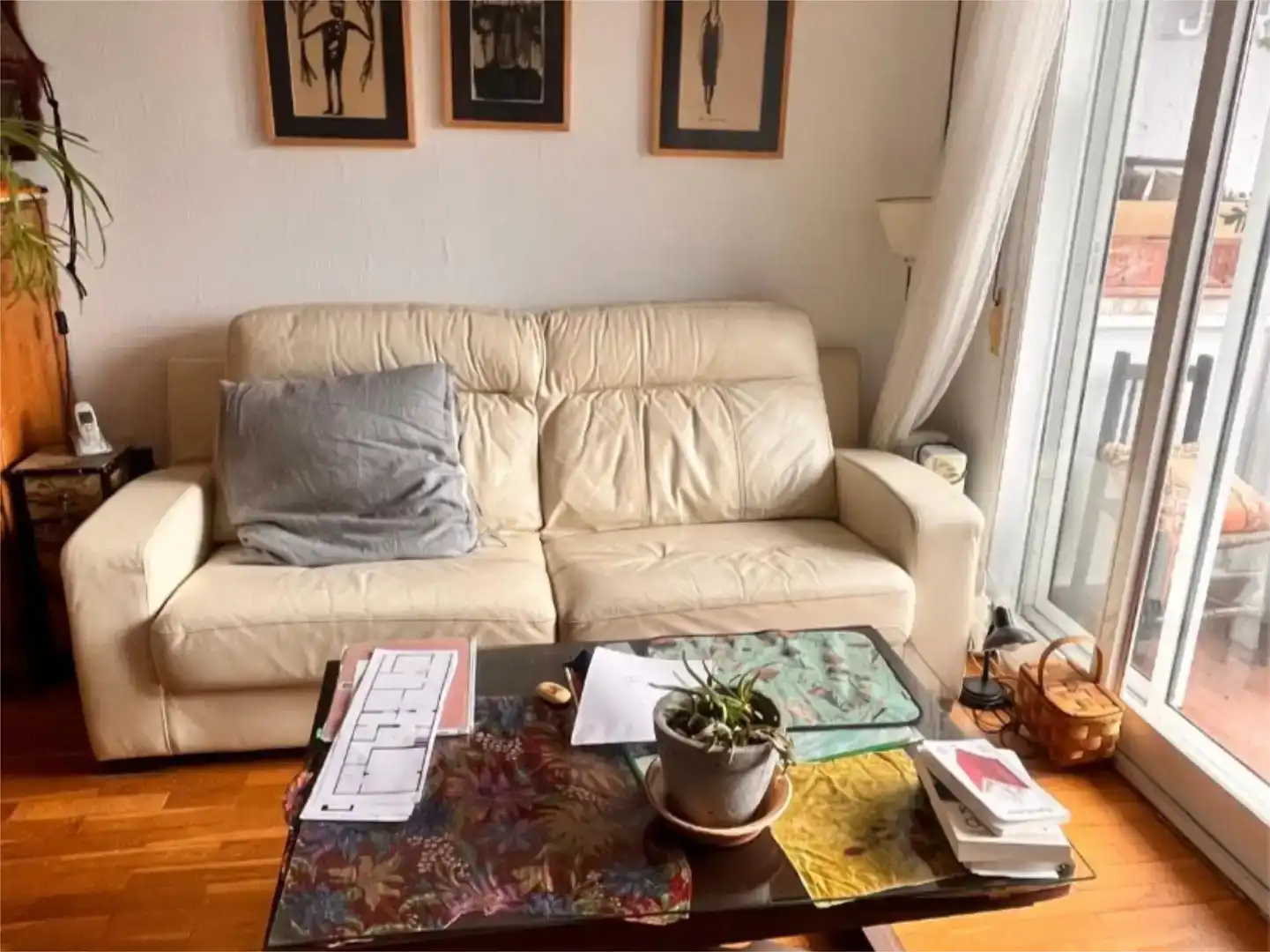 Sala d'estar de Pis en venda en Mérida amb Aire condicionat, Parquet i Balcó