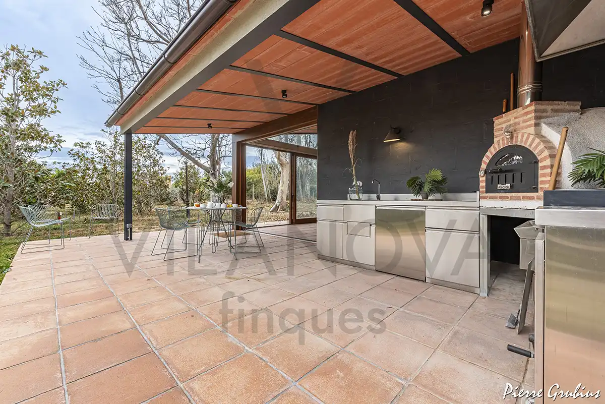 Terrassa de Finca rústica en venda en Riudoms amb Calefacció, Jardí privat i Terrassa