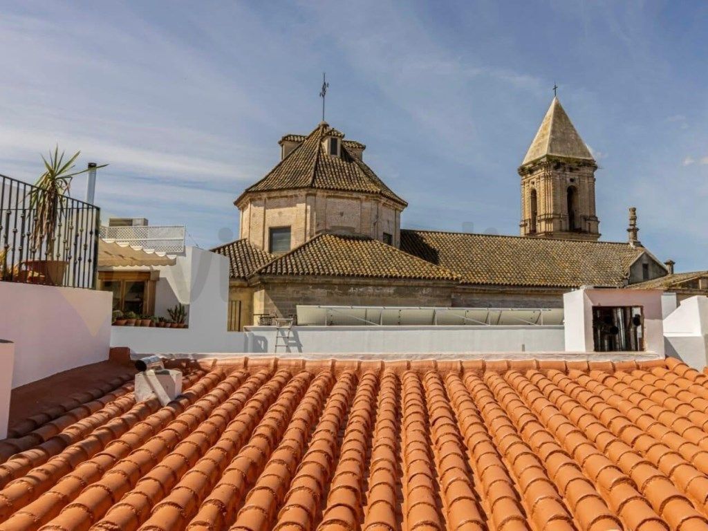 Exterior view of House or chalet for sale in Jerez de la Frontera  with Air Conditioner and Storage room