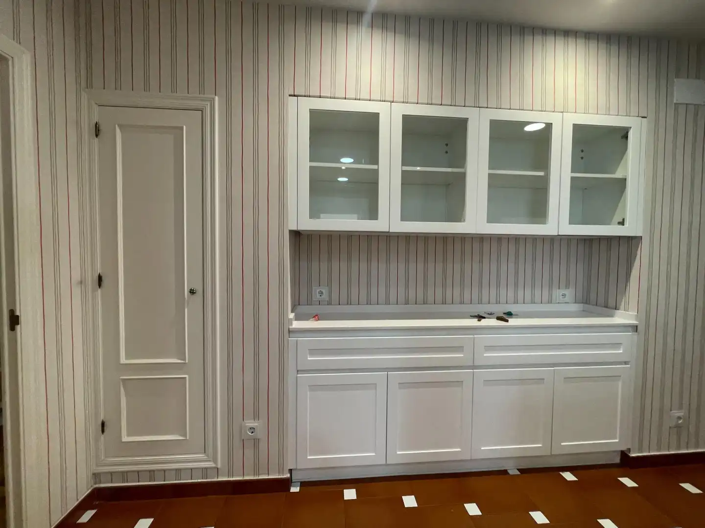 Kitchen of Flat for rent in Madrid  with Air Conditioner, Heating and Parquet flooring