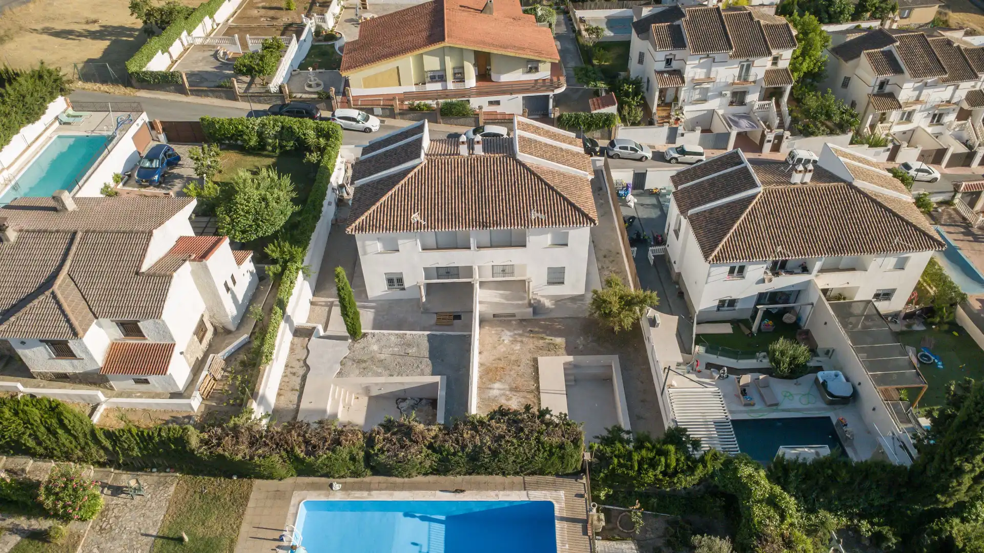 Vista exterior de Casa o xalet en venda en Padul amb Jardí privat, Piscina i Balcó