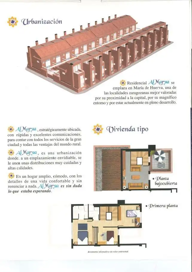 Casa adosada en venda en María de Huerva amb Calefacció, Jardí privat i Terrassa