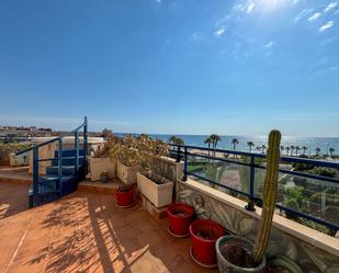 Terrasse von Dachboden miete in Pilar de la Horadada mit Klimaanlage und Schwimmbad