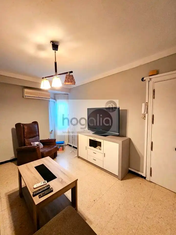 Sala d'estar de Pis de lloguer en Sevilla amb Aire condicionat i Moblat