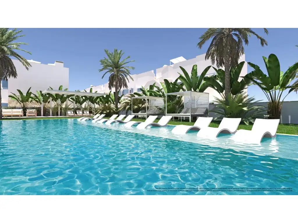 Piscina de Casa o chalet en venta en Pilar de la Horadada con Aire acondicionado, Jardín privado y Piscina