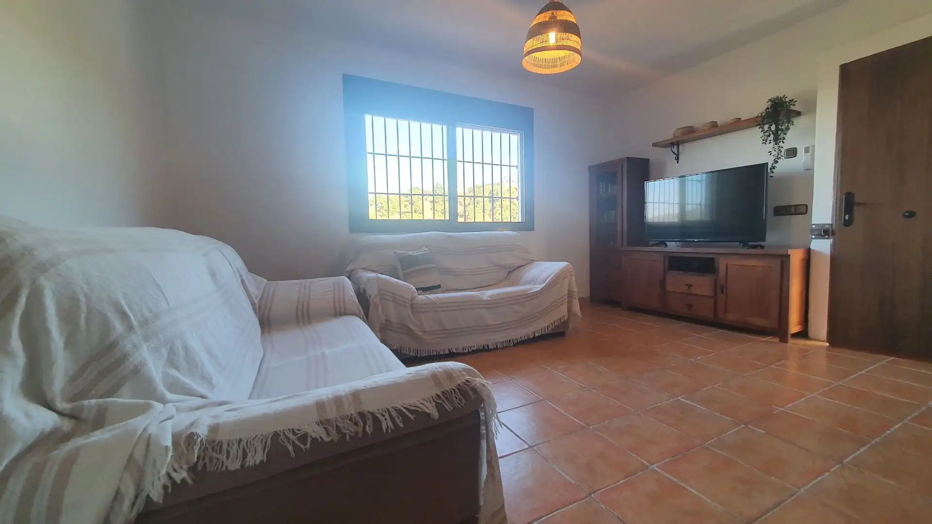 Sala de estar de Finca rústica en venta en Coín