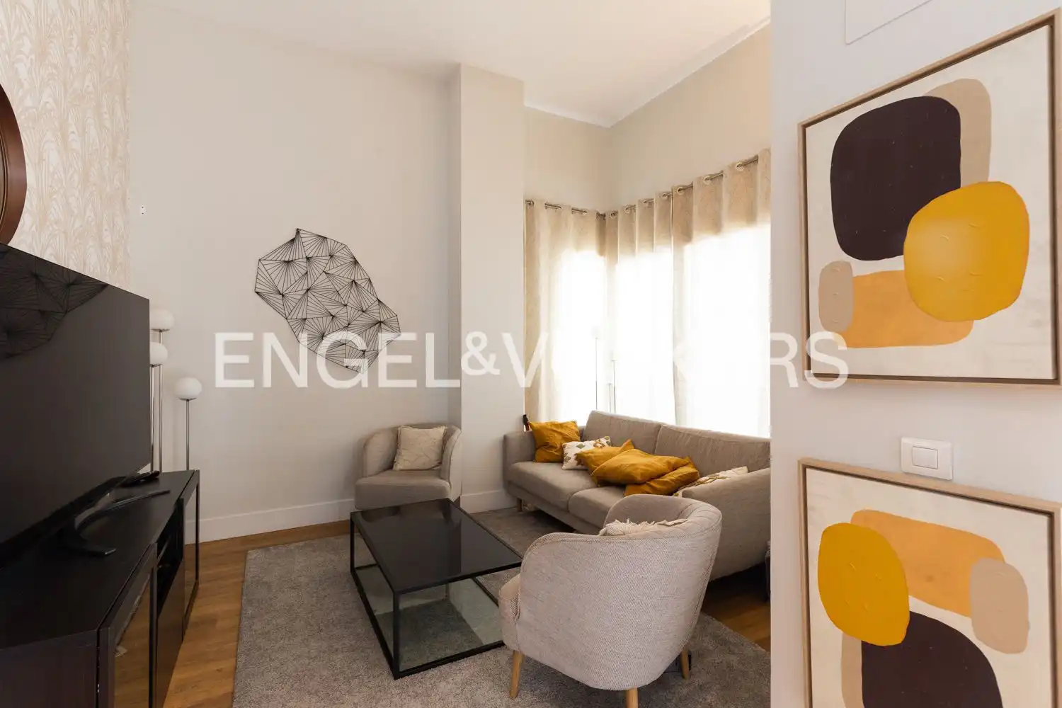 Sala de estar de Ático en venta en Valencia con Aire acondicionado, Calefacción y Jardín privado